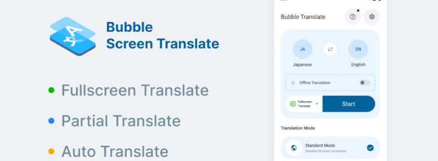 Bubble Screen Translate MOD APK 4.3.6 [Unlocked Pro]